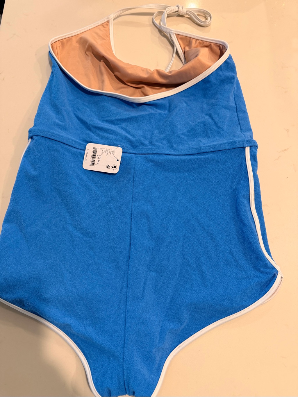 Gnash Towelling One-Piece Swimsuit Sz 8 — image 3 of 4